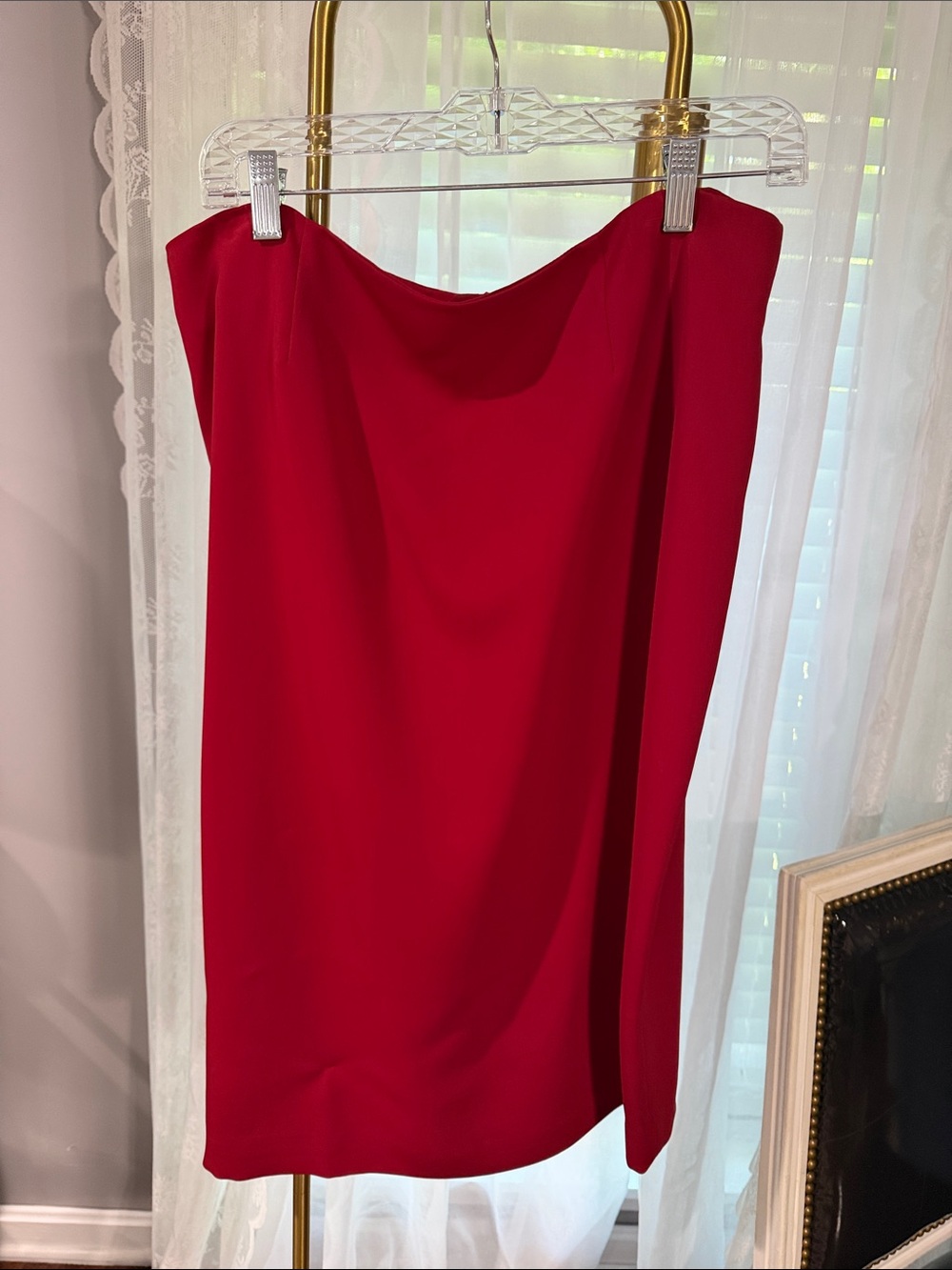 Yansi Fugel Red Pencil Skirt
